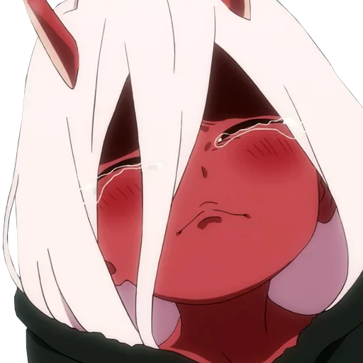 😰 Стикер «Darling in the franxx Zero Two» для Telegram