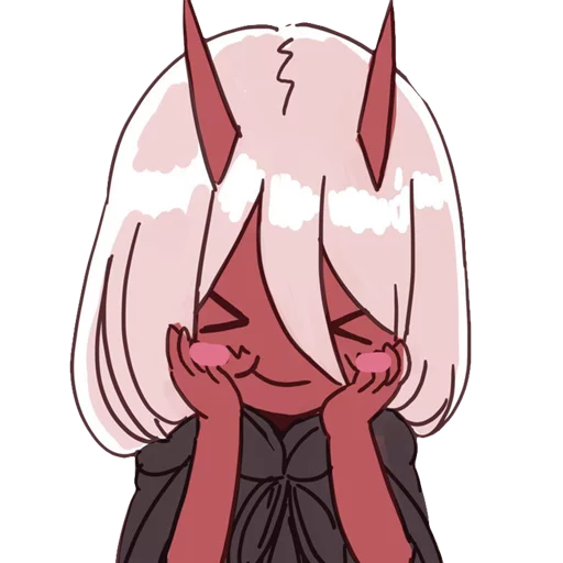 😊 Стикер «Darling in the franxx Zero Two» для Telegram