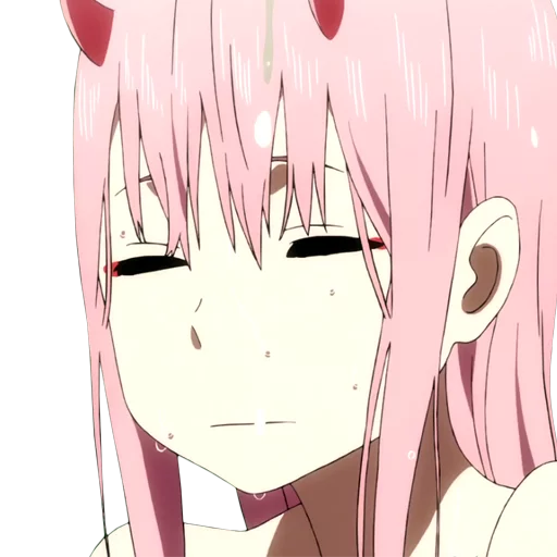 😑 Стикер «Darling in the franxx Zero Two» для Telegram