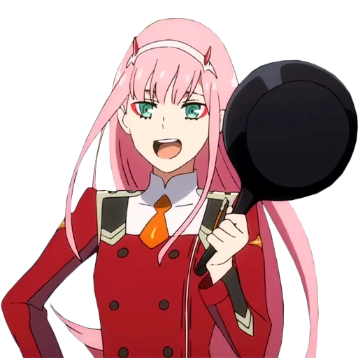 😃 Стикер «Darling in the franxx Zero Two» для Telegram