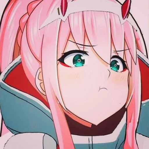 😳 Стикер «Darling in the franxx Zero Two» для Telegram