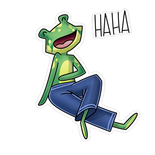 😀 Стикер «Жаб в штанах» для Telegram