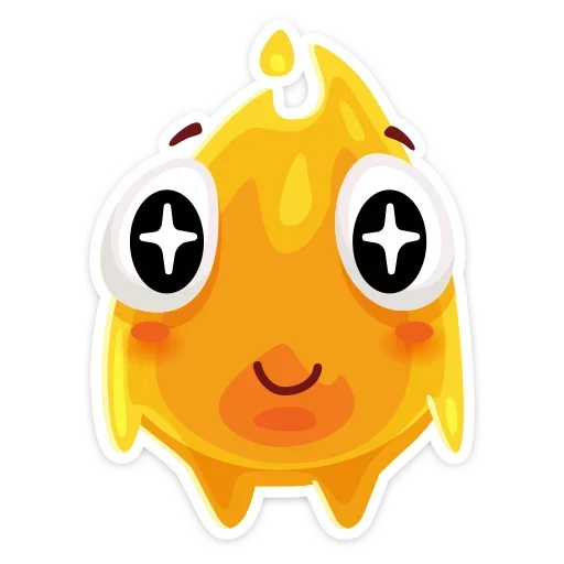 🤩 Стикер «К нам на огонёк пришёл Жарик&; Не стикеры, а огонь&;» для Telegram