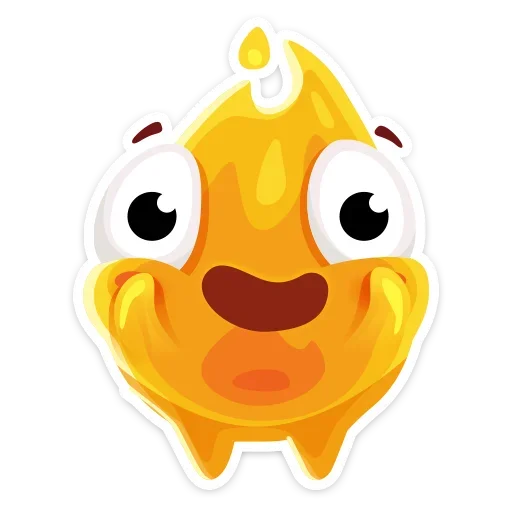😯 Стикер «К нам на огонёк пришёл Жарик&; Не стикеры, а огонь&;» для Telegram
