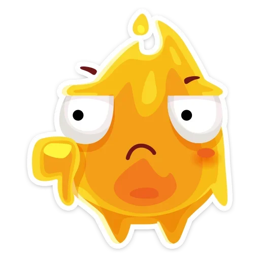 👎 Стикер «К нам на огонёк пришёл Жарик&; Не стикеры, а огонь&;» для Telegram