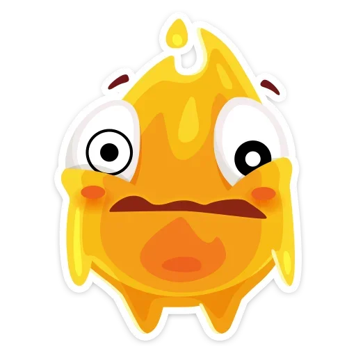 🥴 Стикер «К нам на огонёк пришёл Жарик&; Не стикеры, а огонь&;» для Telegram