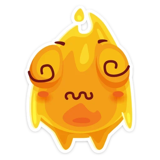 😵 Стикер «К нам на огонёк пришёл Жарик&; Не стикеры, а огонь&;» для Telegram