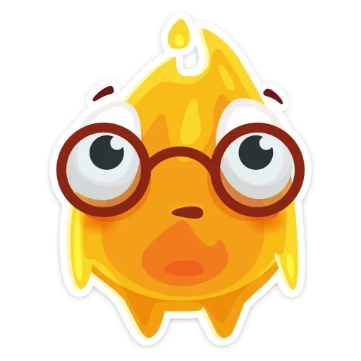 🤓 Стикер «К нам на огонёк пришёл Жарик&; Не стикеры, а огонь&;» для Telegram