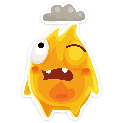☔️ Стикер «К нам на огонёк пришёл Жарик&; Не стикеры, а огонь&;» для Telegram