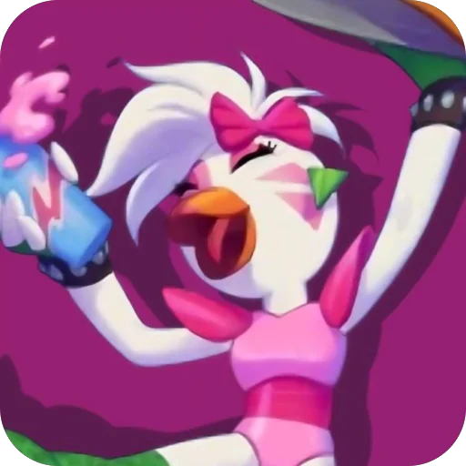 🎨 Стикер «Glam Rock Chica» для Telegram