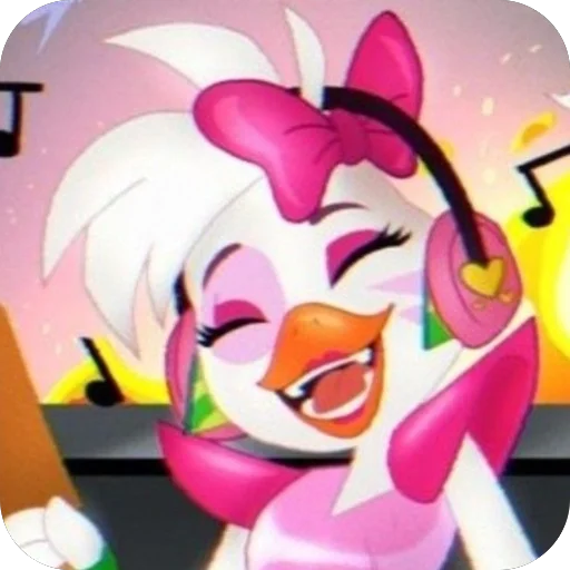 🥰 Стикер «Glam Rock Chica» для Telegram