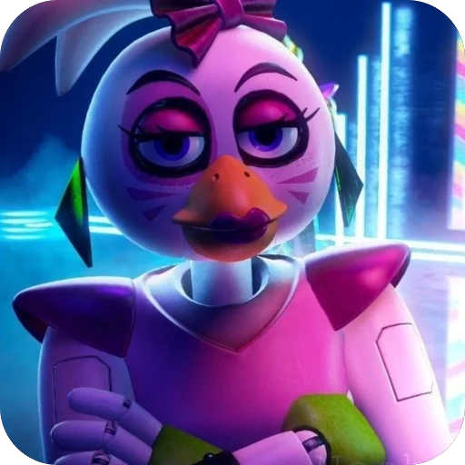😗 Стикер «Glam Rock Chica» для Telegram