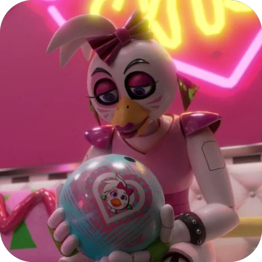 😥 Стикер «Glam Rock Chica» для Telegram