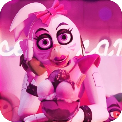 🫀 Стикер «Glam Rock Chica» для Telegram