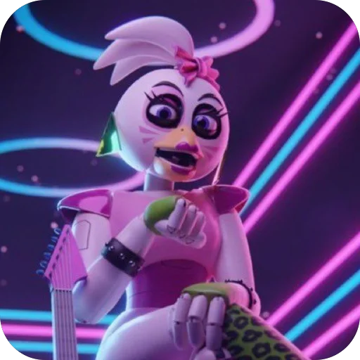 🔥 Стикер «Glam Rock Chica» для Telegram