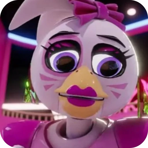 😕 Стикер «Glam Rock Chica» для Telegram