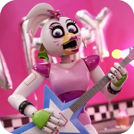 😋 Стикер «Glam Rock Chica» для Telegram
