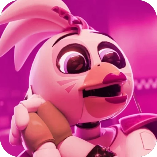 😻 Стикер «Glam Rock Chica» для Telegram