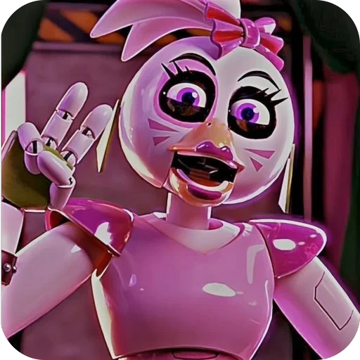 🎉 Стикер «Glam Rock Chica» для Telegram