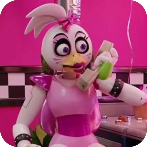 🙀 Стикер «Glam Rock Chica» для Telegram