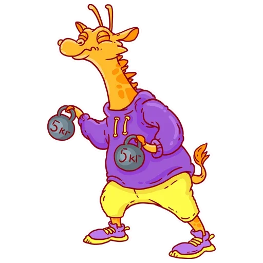 🥳 Стикер «Giraffe-baller» для Telegram