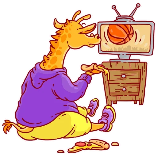 🤪 Стикер «Giraffe-baller» для Telegram