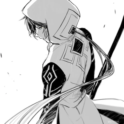 😕 Стикер «Zhongli Manga» для Telegram