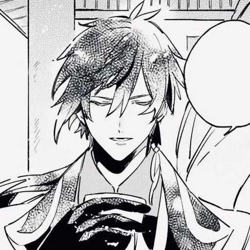 😌 Стикер «Zhongli Manga» для Telegram