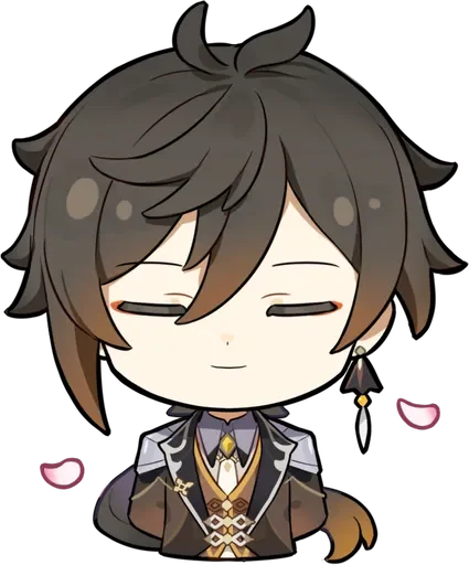 😌 Стикер «Zhongli Stickers 1» для Telegram