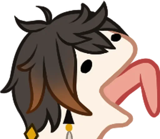 👅 Стикер «Zhongli Stickers 1» для Telegram