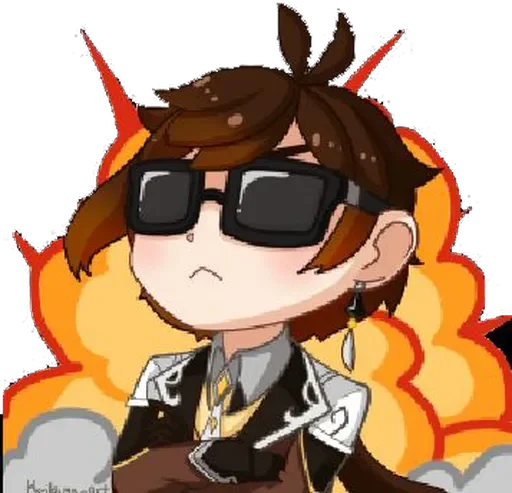 😎 Стикер «Zhongli Stickers 1» для Telegram