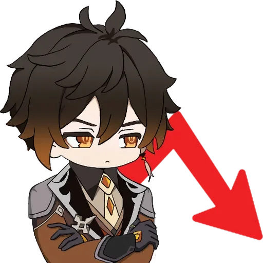 📉 Стикер «Zhongli Stickers 1» для Telegram