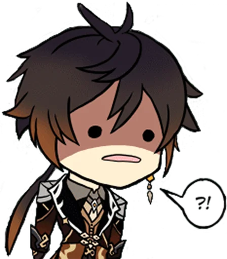 ⁉️ Стикер «Zhongli Stickers 1» для Telegram