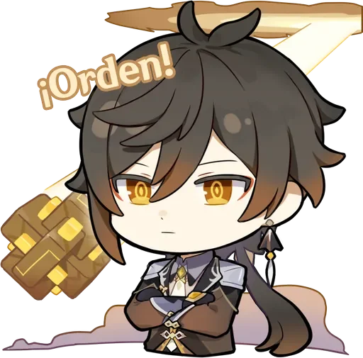 🤨 Стикер «Zhongli Stickers 1» для Telegram