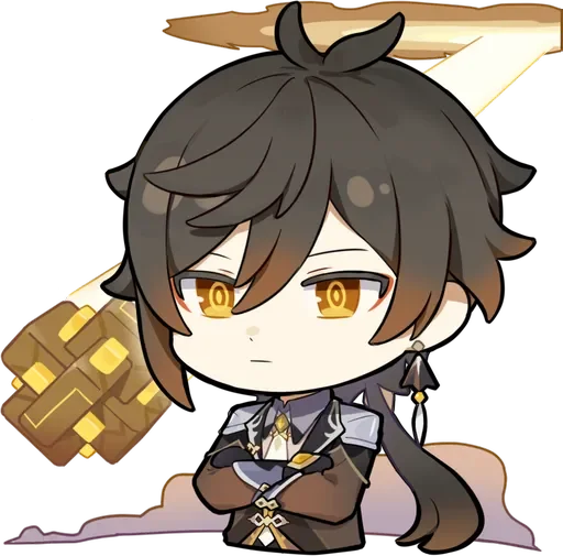 🤨 Стикер «Zhongli Stickers 1» для Telegram
