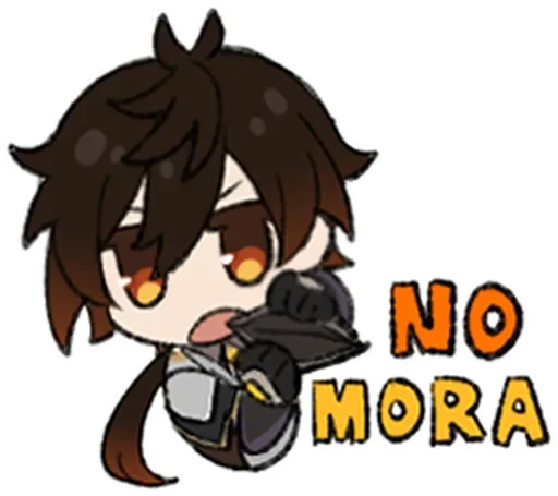 💸 Стикер «Zhongli Stickers 1» для Telegram