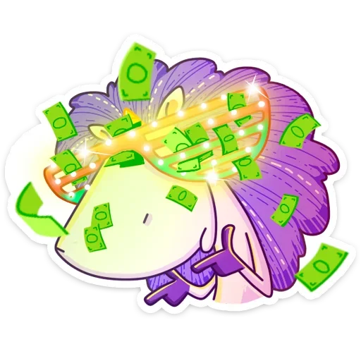 🤑 Стикер «Единорог Жорка» для Telegram