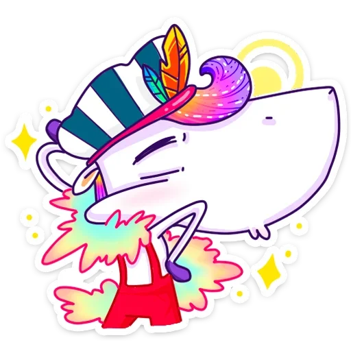 💃 Стикер «Единорог Жорка» для Telegram