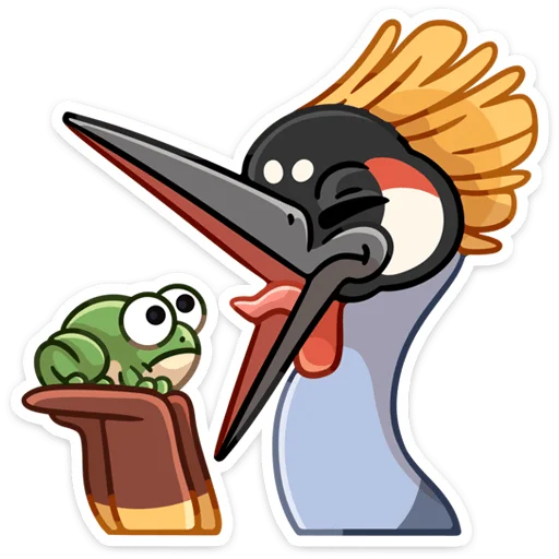 🍴 Стикер «Журавлик Жу» для Telegram