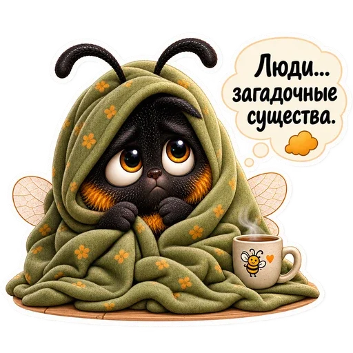 Стикер «Жужандра 🐝» для Telegram