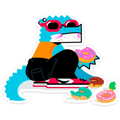 🍩 Стикер «Зилл -» для Telegram