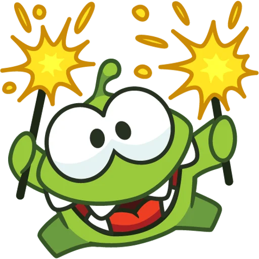 😄 Стикер «Зима с Ам-нямом» для Telegram