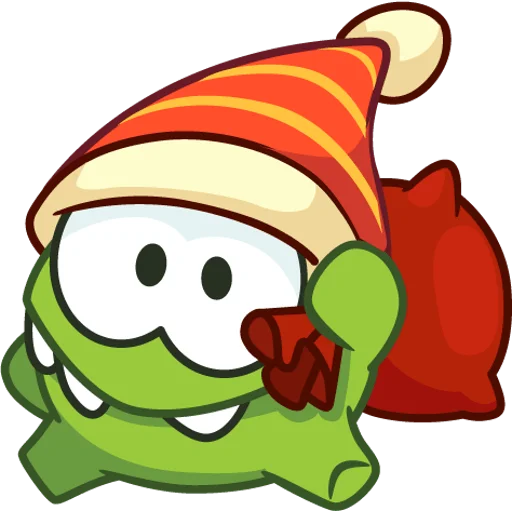 ☺️ Стикер «Зима с Ам-нямом» для Telegram