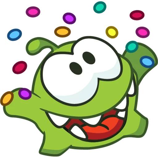 😃 Стикер «Зима с Ам-нямом» для Telegram