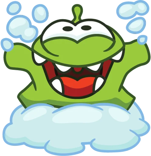 🤣 Стикер «Зима с Ам-нямом» для Telegram