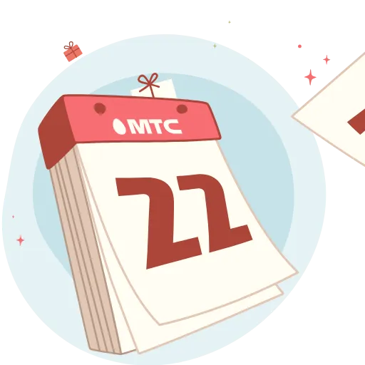 🗓 Стикер «Зима с МТС» для Telegram