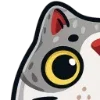 ⚪ Эмодзи «зимние брошки» для Telegram