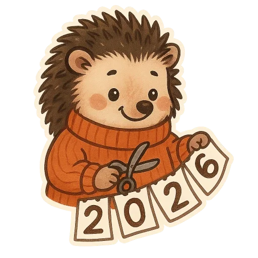🦔 Стикер «зимние истории» для Telegram
