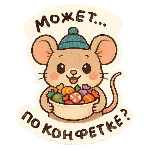 🐭 Стикер «зимние истории» для Telegram