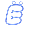 😅 Эмодзи «Зимний шрифт» для Telegram